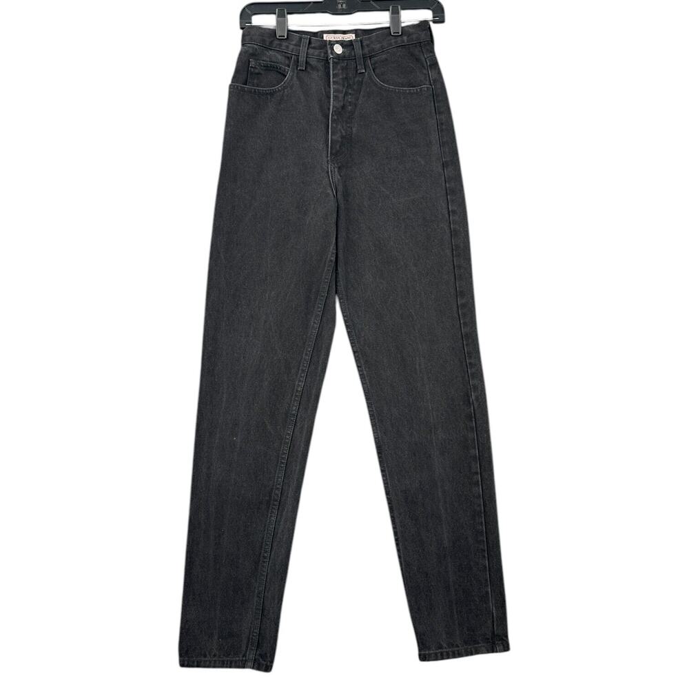 Guess Jeans Black Vintage High-Waisted Straight Leg Womens Jeans Size 28